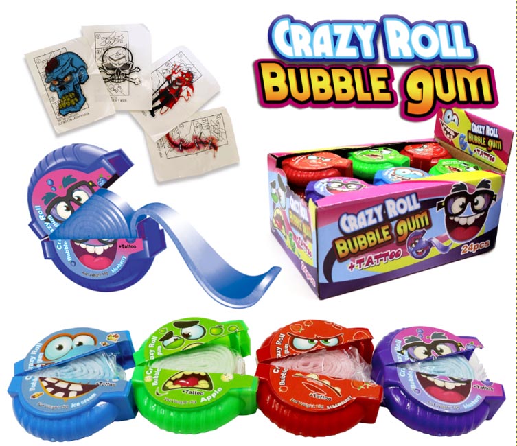 Crazy Roll Bubble Gum 